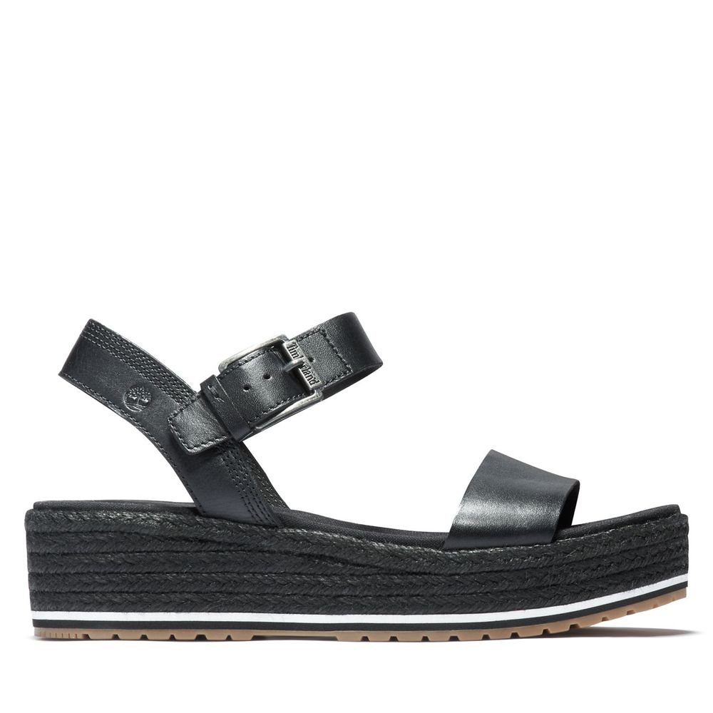 Timberland Σανδαλια Γυναικεια Μαυρα - Santorini Sun Ankle Strap - Greece 9257430-UX